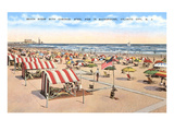 Beach Scene  Atlantic City  New Jersey