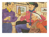 Cowboys Drinking Whiskey