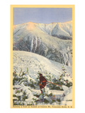 Skiing  Mt Cannon  Franconia Notch  New Hampshire