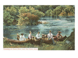 Canoing on Huron River  Ann Arbor  Michigan