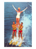 Acrobatic Water Skiing  Retro