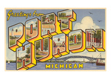 Greetings from Port Huron  Michigan
