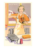 Dear Mom  Making Waffles