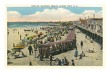 Beach and Boardwalk  Ocean City  New Jersey