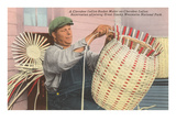 Cherokee Indian Basket Weaver  North Carolina