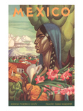 Mexico Poster  Native Woman
