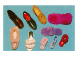 Variety of Slippers  Retro