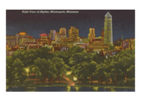 Night  Minneapolis  Minnesota