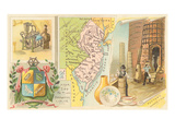 Map of New Jersey  Old Crafts