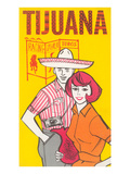 Tijuana Travel Poster with Gringos