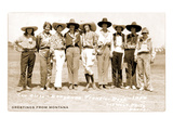 Greetings from Montana  Cowgirls