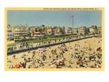 Beach and Boardwalk  Ocean Grove  New Jersey