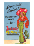Buxom Cartoon Senorita  Juarez  Mexico