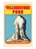 Yellowstone Park  Old Faithful  Montana