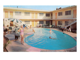 Apartment Complex Pool  Retro