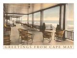 Greetings from Cape May  New Jersey  Veranda