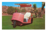 Salmon Golf Cart  Retro