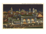 Night  Union Station  Kansas City  Missouri