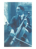 Effete Man Playing Cello
