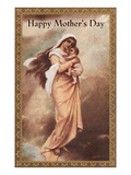 Happy Mothers Day  Mother and Child in Wind