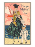 Fashion Mom with Sailor Boy