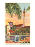Pool and Minaret  Agua Caliente  Tijuana  Mexico