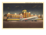 Night  Municipal Airport  Kansas City  Missouri