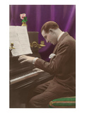 Man Playing Piano