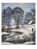 Currier & Ives: Winter Moonlight