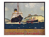 Steamship Travel Poster