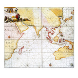 Indian Ocean: Map  1705