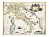 Map Of Italy  1631