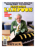 National Lampoon  February 1991 - Great Comedy  Old Woman with Bananas and Boxes of Shtick