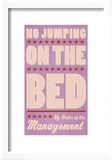 No Jumping on the Bed (pink)