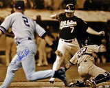 Derek Jeter Flip Play Sepia Tone (MLB Auth)