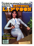 National Lampoon  December 1984 - Natalie Lamp Spokesperson   in Painted Suit