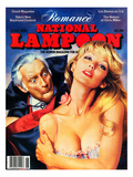 National Lampoon  June 1981 - Romance: Vampires Denture Catch on Woman's Neck