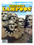 National Lampoon  July 1980 - Mount Rushmore with a Clown