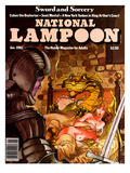 National Lampoon  January 1982 - Sword and Sorcery  Knight Catches Girl in Bed with the Dragon