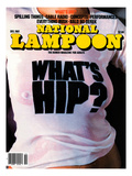 National Lampoon  December 1981 - What's Hip Wet White T-Shirt