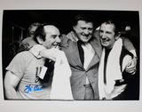 Yogi Berra Signed Celebration with Steinbrenner and Martin B&W