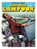 National Lampoon  January 1980 - Fantasy Issue  Desk Flying