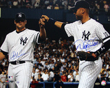 Joba Chamberlain / Derek Jeter Dual Signed Fist Pound (MLB Auth)