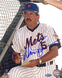 Davey Johnson Mets Pinstripe Uniform Autographed Photo (Hand Signed Collectable)
