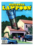 National Lampoon  October 1980 - Agression Rocket Missile Lands in Garage