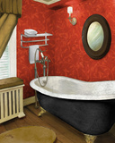 Red Farmhouse Bath I