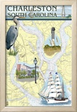 Charleston  South Carolina - Nautical Chart