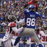 New York Giant and Atlanta Falcon: Hakeem Nicks  Dominique Franks and James Sanders