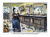 Carry Nation Cartoon  1901