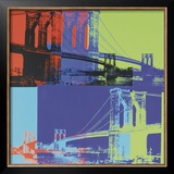 Brooklyn Bridge  c1983 (Orange  Blue  Lime)